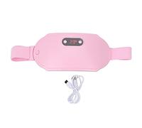 USB Menstrual Heating Pad, Heating Pad Wireless, Heat Belt, 6 Vibration Modes Heated Waist Massage Belt for Relieving Lumbago Rechargeable
