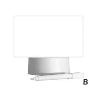 USB Message Board Night Light with Acrylic Transparent and Pen for Writing and Erasing, Warm LED Light for Desk or Home Decoration (Transverse)
