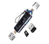 USB Micro SD Card Adapter, Seminer 5-in-1 USB C/Micro/USB 2.0 Portable Memory Reader USB OTG Adapter for Micro SDXC Micro SD Micro SDHC Card Compatible for MacBook Computer Android Phone