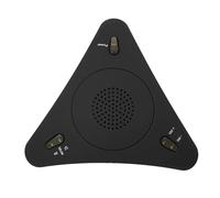 USB Microphone 360° Omnidirectional Condensor Built-in Speakerphone with Noise Cancellation Computer Mic Plug and Play Easy to Use Mute Function Volume Adjustable 3.5mm Audio Port Suitable for Video