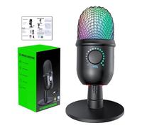 USB Microphone: Multifunctional PC Microphone, High Sensitivity Pickup, Noise Reduction Chip, Volume Control Knob | Professional Recording Singing, Podcasts, Games, Voice Chat and Studio