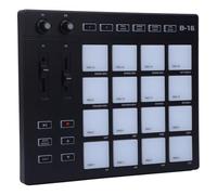 USB MIDI Controller with 16 Drum Pads, 2 Assignable Knobs, 48 Custom Sounds, RGB Portable MIDI Drum Pad for Music Production