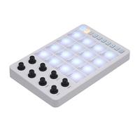USB MIDI Keyboard Controller, MIDI Drum Pad with 16 RGB Backlit Pads, SMC Pad BT MIDI Controller, Portable USB MIDI Drum Pad Controller with 8 Assignable Knobs for OS X for Android