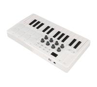 USB MIDI Keyboard Controller, MIDI Keyboard with 8 MPC Beat Pads, 8 Backlit Drum Pads, 8 Assignable Knobs and Music Production Software