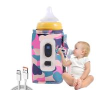 USB Milk Bottle Warmer Bag - Portable Digital Bottle Warmer USB Milk Warmer,Feeding Heat Keeper 5 Gear Temperature Adjustable Bottle Bag for Milk Bottle