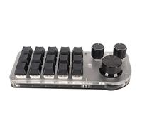 USB Mini 15 Key Keypad Efficient Blue Switch Keyboard for Office and Gaming Acrylic White 15 Keys DIY Programmable Keyboard