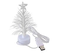 Usb Mini Christmas Tree Mini Christmas Tree Usb Power Desk Fiber Optic with Top Star Light Festival Holiday Decoration 5 Inch