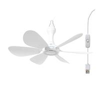 USB Mini Small Ceiling Fan Battery operated,Power Bank powered quiet Camping Optional Emergency Portable Outdoor Hanging Gazebo Canopy Dorm Fans Silent For Grow Tent,Hiking,Outages For RV Home Room