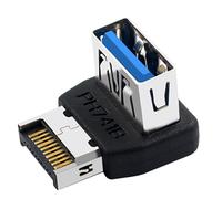 USB Motherboard Adapter - L-Shaped USB 3.1 to Type E Connector, 90-Degree Panel Steering Design, High-Speed Data Transmission, Compact Adapters, PC Accessory, Portable for Boys Girls, Teens, Youth