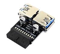 USB Motherboard Adapter - Motherboard Header Adapter, Motherboard Converter to Left and Right Female Ports 3.0A | Efficient Ph22T Adapter, PC Accessories for 1 Interfaces
