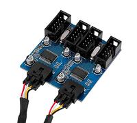 USB Motherboard Header, Easy Fixed Wire Band Shielding 9 Pin USB Motherboard for Home Use