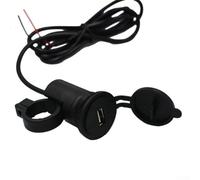 USB Motorcycle Phone Charger for Motorbike Moped Scooter - 5V Input, ABS Material, Direct Replacement, fit for Most Models(Black)