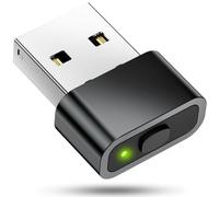 USB Mouse Jiggler,Geyes Undetectable Mouse Mover Device Has Two Swing Modes Jiggle and Multi-Track,Keeps for Computer/Laptop Awake, Driver-Free, Plug-Play，with Switch (Metal Black)