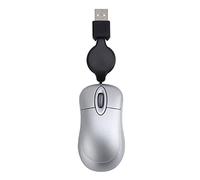 Usb Mouse, Mouse for Laptop with Retractable Cable, Portable Computer Mouse wired, Mini Optical Mouse,Travel Mouse, Ergonomics Home Office Mice (gray)