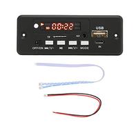 USB MP3 Decoder Board, 12V Car Stereo Recording Module with 2x5W Power Amplifier Built-in FM Radio and Memory Function(black)