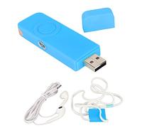 USB MP3 Player, 8GB MP3 Player Portable Audio Music Player with Headphone and Lanyard, HiFi Lossless Sound Kids MP3 Music Player for Running (Blue)