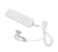 USB MP3 Player, Lossless Sound Portable Digital Music Player with Earphones and Lanyard, MP3 Music Player for Kids Adults, Support Up to 64GB (White)