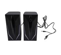 USB Multimedia Speaker RGB Light 2.0 Inch for Laptop Desktop PC, Powerful Output and Rich Sound Effect for Gamers and Music Lovers, ABS Material