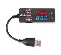 USB Multimeter, YB26VA Dual Display USB Detector Voltmeter Ammeter Voltage Current Meter Battery Capacity Tester (Dual Color)