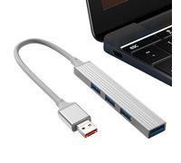 USB Multiport Adapter - USB Splitter for Laptop and PC | 4 Port Data Hub for Flash Drive, Mobile HDD, Keyboard, TV, Mobile Phone, Computer Accessories for USB Expansion