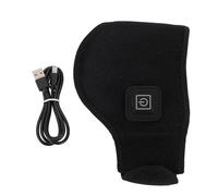 USB Neck Heating Pad, Heated Neck Brace with 3 Temperature Levels, Adjustable Hook Loop Fastener, Velvet Lining Cervical Collar Warmer for Home Office Travel