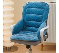 USB Office Heated Seat Cushion, 3-Temperature & Timer Heated Seat Pad, Office Chair Pad for Back Waist HIPS Thighs Home Office Use (Peacock Blue)