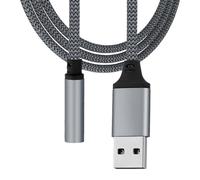 USB-on-3.5mm Audio Adapter, USB-to-Clinke-Audio-External Sound Card Converter-Plug and Play Audio Cable, Stereo Converter, You Can Start With Our Connection Adapter