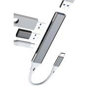USB OTG 3.0 Hub USB C Adapter Type C Macbook Adaptor Port Cable Splitter (4in1)Converter Multiport for iPhone 17 16 15 Pro Max Compatible with Samsung Galaxy S25 Ultra for Apple for iPad Data Transfer