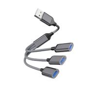 USB OTG Splitter Y Cable Male to 3 Female 2.0 Converter Multi Port Expander Hub Multiport Split Adapter Hub for Keyboard and