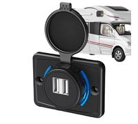 USB Outlet RV, 3.1A USB Charging Station, USB Wall Socket for Car and RV, USB Charging Station, 2.5 x 1.9 x 1.8 x 0.70 inches USB Outlet Replacement for Boats and ATVs, Compact USB Charger Panel for