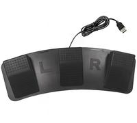 USB PC Foot Pedal, Photoelectric Programmable Triple Foot Pedal Switch Multifunctional for PC Gaming Computer Keyboard Mouse Video Game Office Equipment