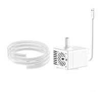 USB Pet Drinking Fountain Submersible Pump with Auto Shut-Off When Out of Water, Adjustable Flow Valve, 200L/H Flow Rate, 1.5m Lift, LED Indicator Light,(1m)