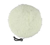 USB Pet Electric Blanket, Plush Pet Electric Blanket Heating Warming Blanket Winter Mat 40 Cm For Indoor Outdoor Cats, Dogs(White)