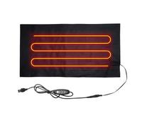 USB Pet Heating Pad with Three-Speed Temperature Control | Adjustable Heating Sheet for Dogs & Cats | 8.66x15.75in, 11.81x17.72in | Leather Cushion | Indoor Electric Heating Mat
