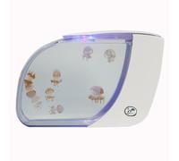 USB Plug-in Electronic Tank Desktop Ecological Aquarium with 270 Borderless Ultra-Clear View Intelligent Lighting Scientific Filtration System Silent Energy-Saving