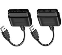 USB Port Game Controller Converter P2 to P3 Adapter Cable Without Driver Gamepad for PS2 PS3/PC System 2-Pack