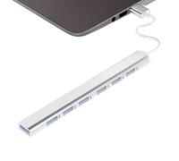 USB Port Hub - MultiPort Hub, Laptop Adapter | USB Dongle with Multiple Flash Drive Ports, Ultra Thin Hub Extender for Laptop and Docking Docking Station Use Transfer