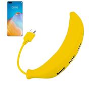 USB Port Hub - USB Hub for Laptop | 4-Port Multiport Adapter Splitter | High-Speed Data Transfer, Fun Banana Shape 2.0 Expander, Type C Compatible for PC, Drive, Camera,