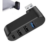 USB Port Splitter,4-Port USB Hub USB Splitter - Rotatable USB Splitter USB Expander USB 3.0 Expander Splitter Multi USB Port Expander USB Adapter Station for Laptop, Car