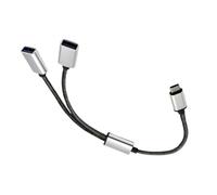 USB Port Splitter | Extension Adapter Cord | 2 In 1 Adapter Expander Docking Station Portable for Camera Keyboard PC Desktop Laptop