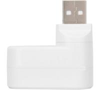 USB Port Splitter, USB Hub for Laptop USB Hubs Ports, USB 2.0 Mini Rotate Splitter Adapter Hub for PC Notebook Laptop (White)