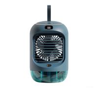 USB Portable Air Cooler, 13.6x21.6cm, for MINI Desktop Spray Fan, Automatic Oscillation, Energy Efficient Cooling, for Home Office(Green)