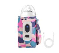 USB Portable Bottle Warmer | USB Warmer Bottle | Rapid Heating Milk Bottles Warmer Heat Keeper with Temperature Display for All Bottles, Family Outing