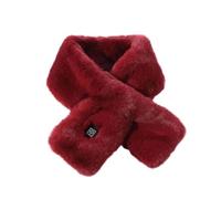 USB Portable Heating Scarf, 3-Second Rapid Heating Equipped with Three Temperature Settings, Soft and Comfortable, Machine Washable(Wine)