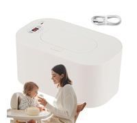 USB Portable Wipe Warmer Baby, Large Capacity Tissue Dispenser, 3.74 inch Smart Temperature Control, Travel Friendly Diaper Insulation Box for Precise Heat Management