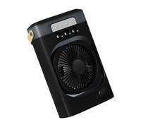 USB Power Air Cooling Fan Small Desktop Air Conditioning With 3 Speed Setting And 7 LED Light For Office Or Dorm Use Desktop Cooling Machine