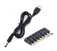 USB Power Boost Cable, 5V to DC 6V/9V/12V Step-Up Converter Cord with 8 Adapter Tips, for Router Modem LED Light Car Dashcam and Small Appliances(5V line + 8 headers)