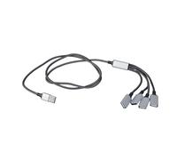 USB Power Extension Cord 4Ports USB Splitter Cable For Easy Device Management On Laptops And Desktops USB Hubs
