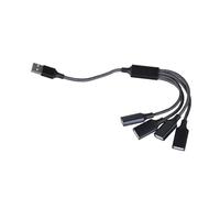 USB Power Extension Cord 4Ports USB Splitter Cable For Easy Device Management On Laptops And Desktops USB Hubs