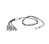 USB Power Extension Cord 4Ports USB Splitter Cable For Easy Device Management On Laptops And Desktops USB Hubs